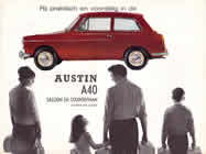 Austin A40 Dutch sales brochure cover from 1961