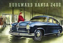 Borgward Hansa 2400 sales brochure cover 1953