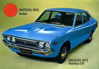 Datsun 140J 160J sales brochure cover 1973
