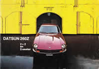 Datsun 260Z 2+2 and 2-seater sales brochure cover 1974