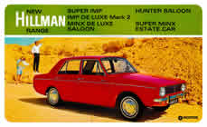 Hillman range sales brochure cover 1967