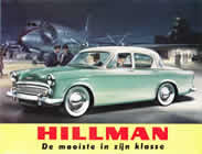 HILLMAN MINX Series I sales brochure cover 1956