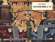 Hillman Minx & 14 sales brochure cover 1939