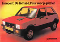 Innocenti De Tomaso Sales Brochure cover 1977