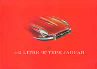 jaguar 4.2 e-type brochure cover 1965