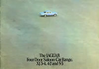 jaguar 4-door saloon brochure cover 1976