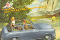 Lloyd 400 Cabrio-Limousine sales brochure cover 1955