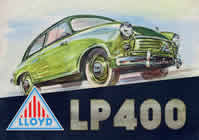 Lloyd LP400 sales brochure cover 1953