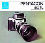 Pentacon Six TL sales brochure cover 1973