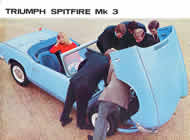 Triumph Spitfire Mk3 French sales brochure cover 1969
