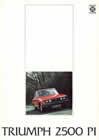 Triumph 2500 Pi Mk II brochure cover 1974