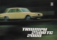 Triumph 2500TC 2000 brochure cover 1974