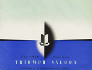 Triumph 2-Litre Saloon 1950 brochure cover
