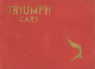 Triumph Dolomite Vitesse 1938 brochure cover