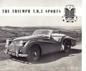 Triumph TR3 1955 brochure cover