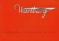 Wartburg 312 Limousine sales brochure cover 1962